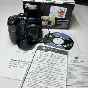GE Power PRO Series Black Digital Camera with Built-In Flash